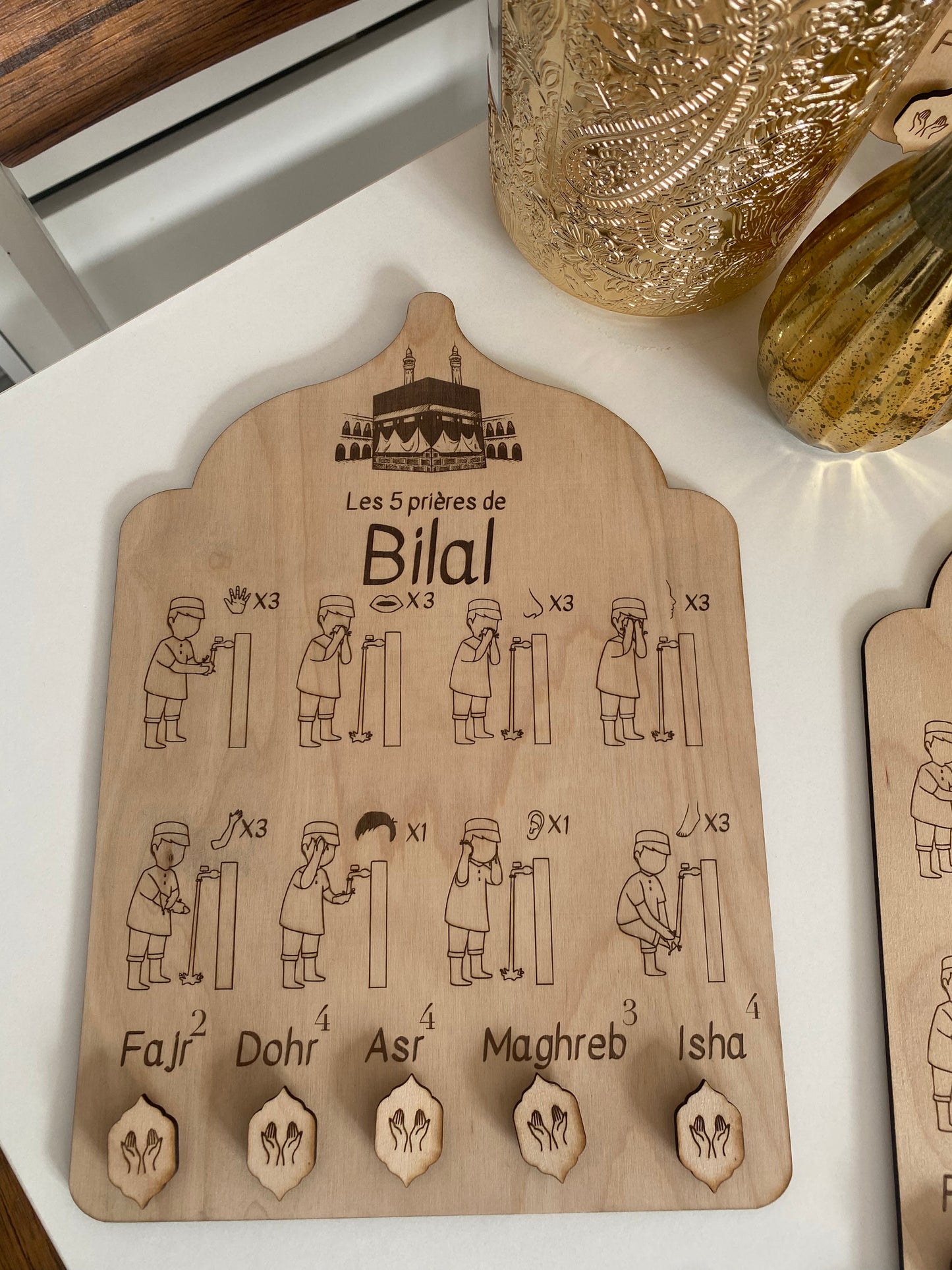 Tableau mes 5 Prières.