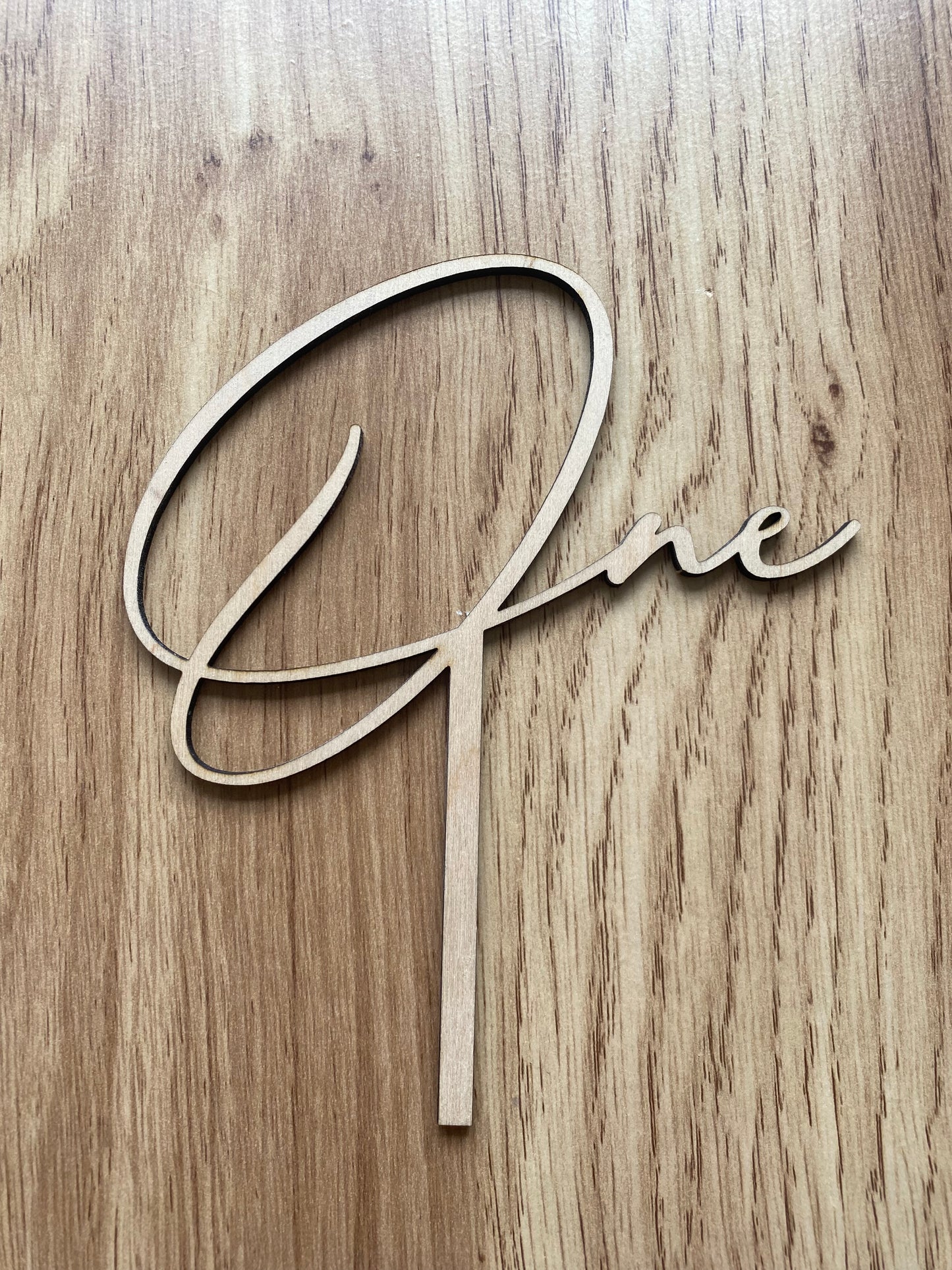 Cake Topper prénom bois