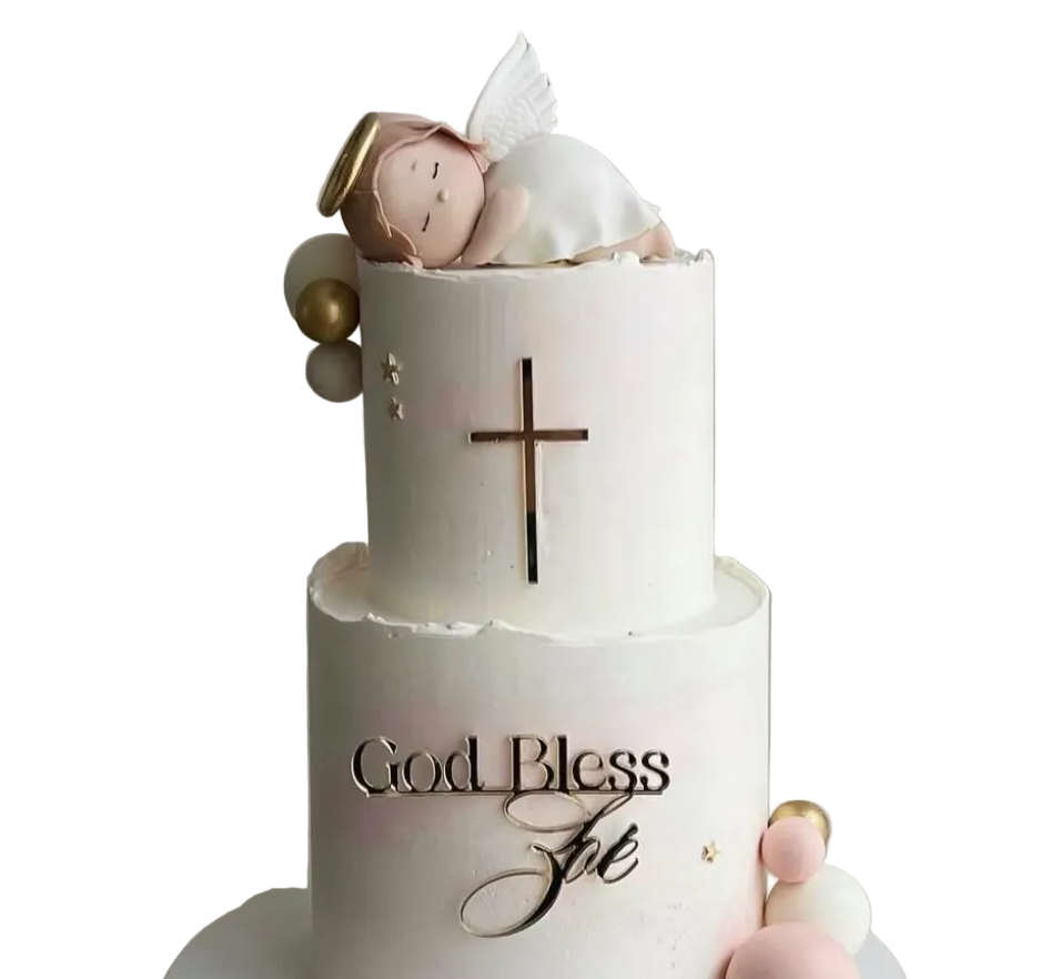 Face ou Cake Topper - Baptême