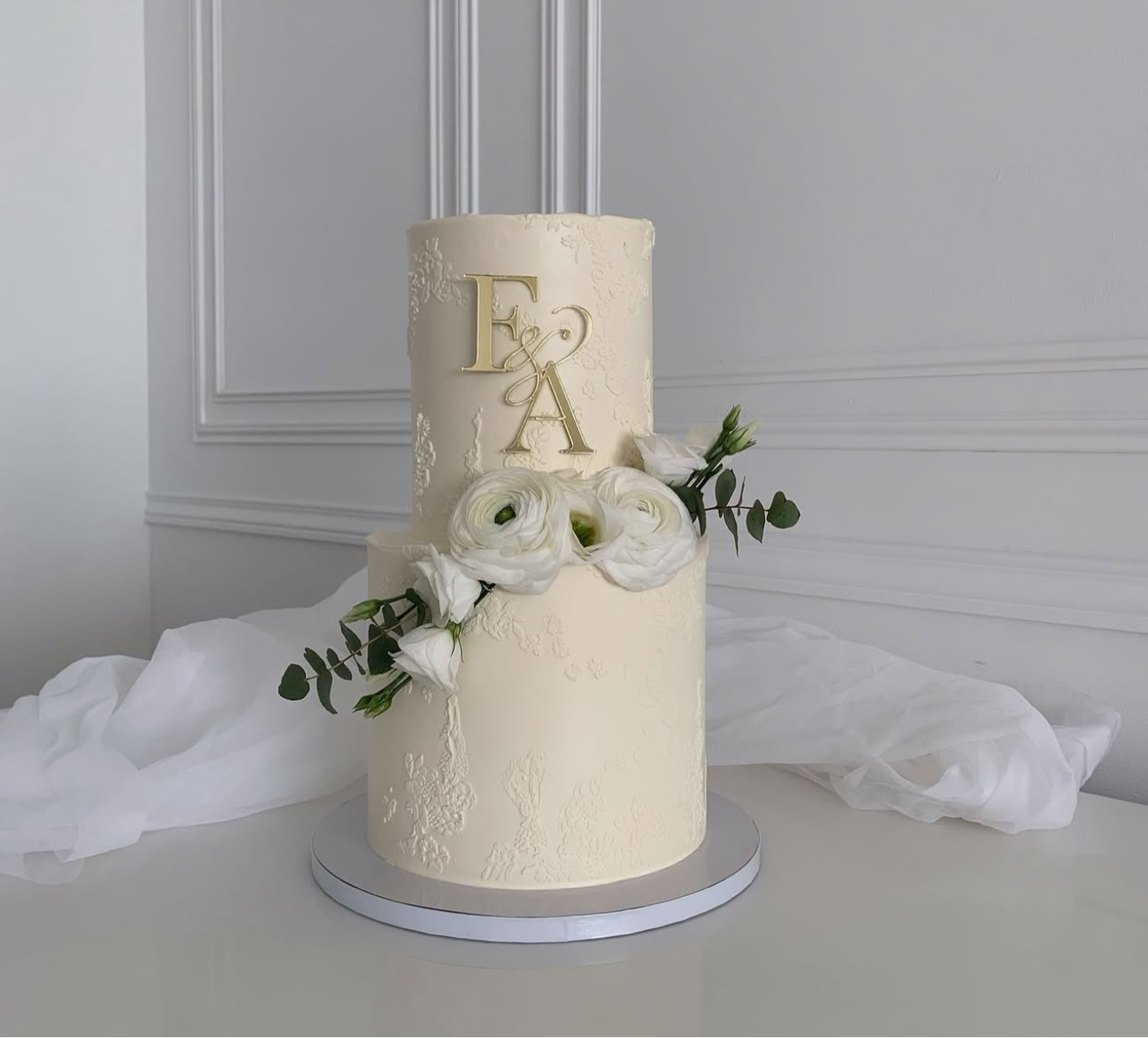 Face ou Cake Topper - INITIALES MARIAGE
