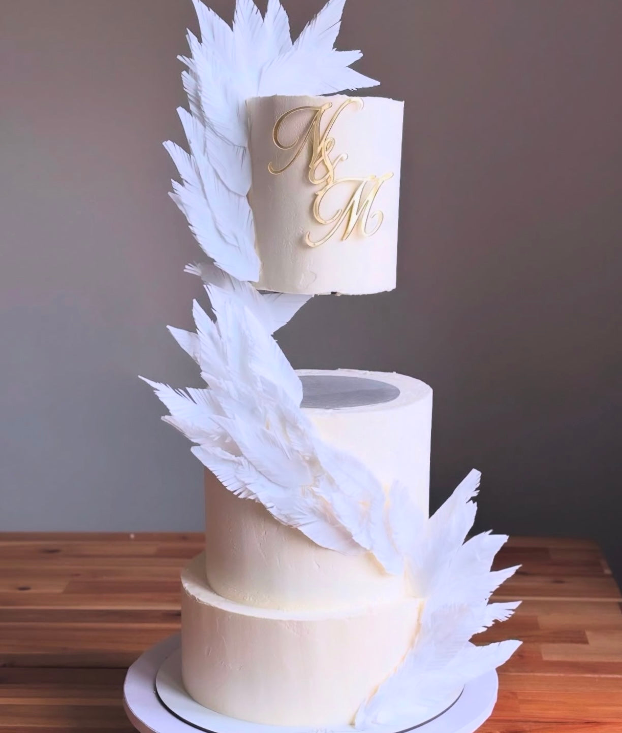 Face ou Cake Topper - INITIALES MARIAGE