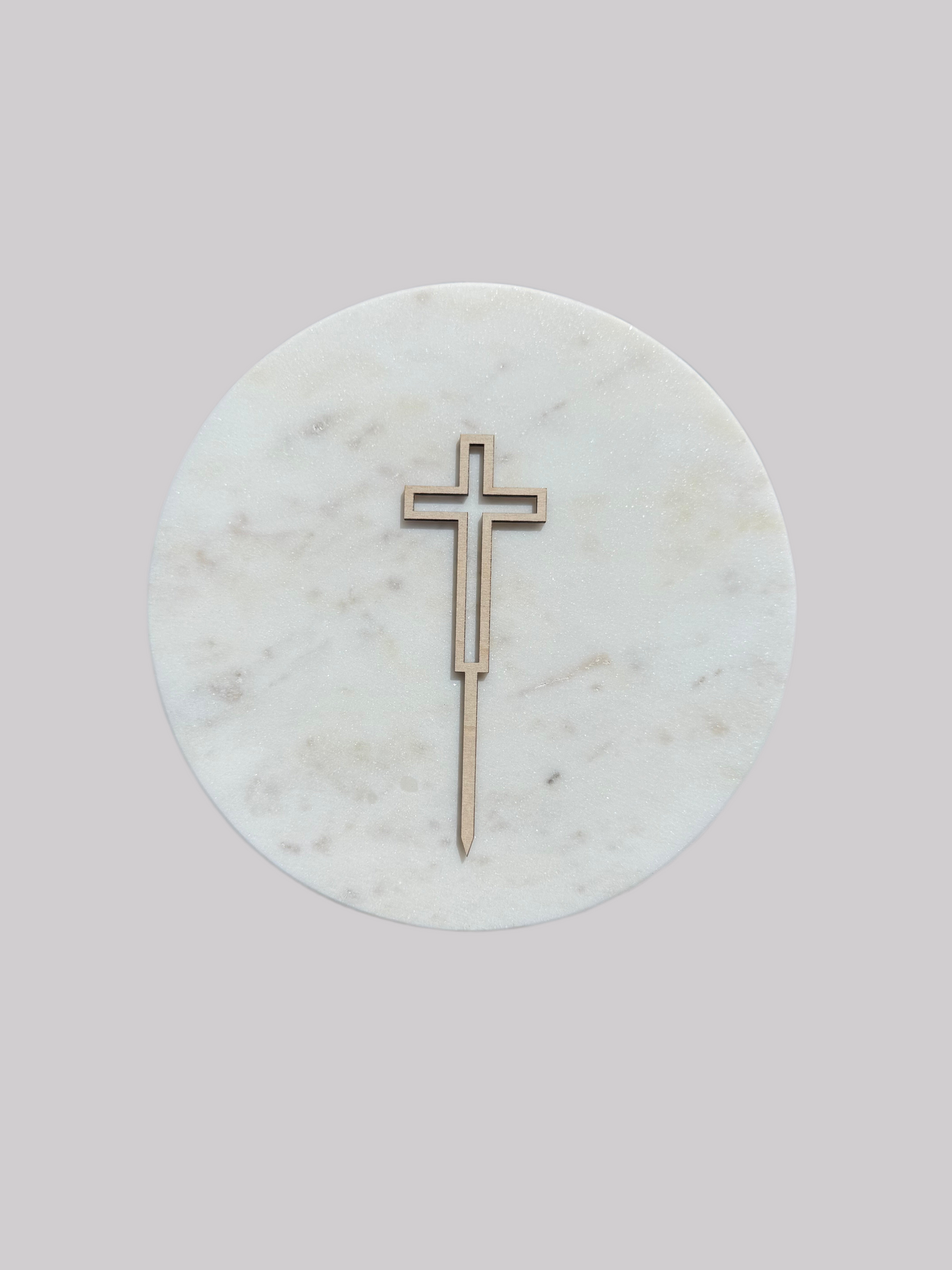 Topper Croix Bois