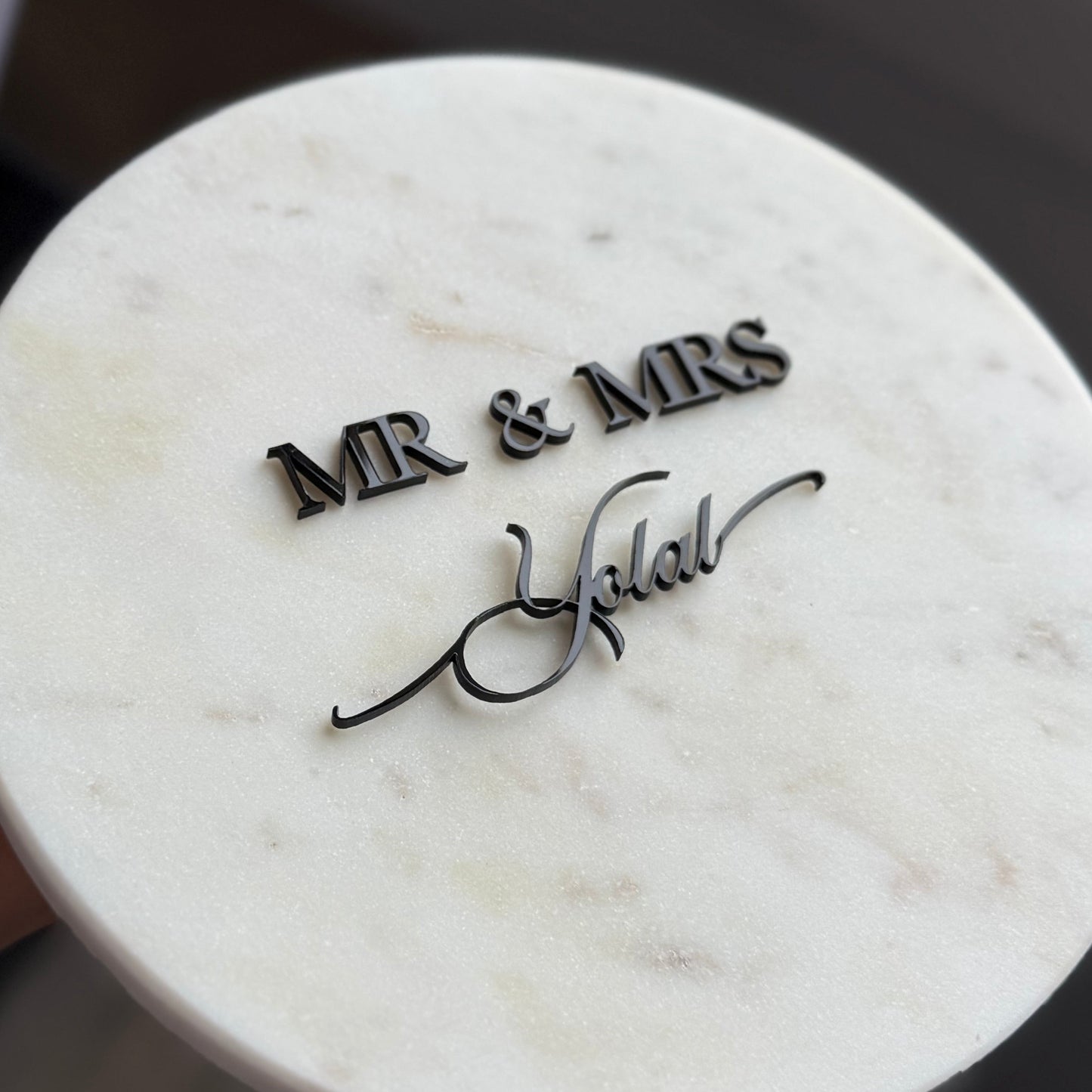 Face Topper - MR & MRS - Personnalisé