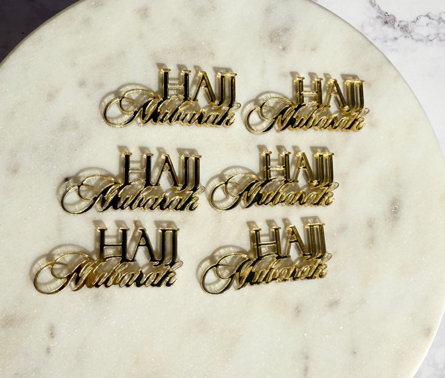 Topper HAJJ MUBARAK choisir format