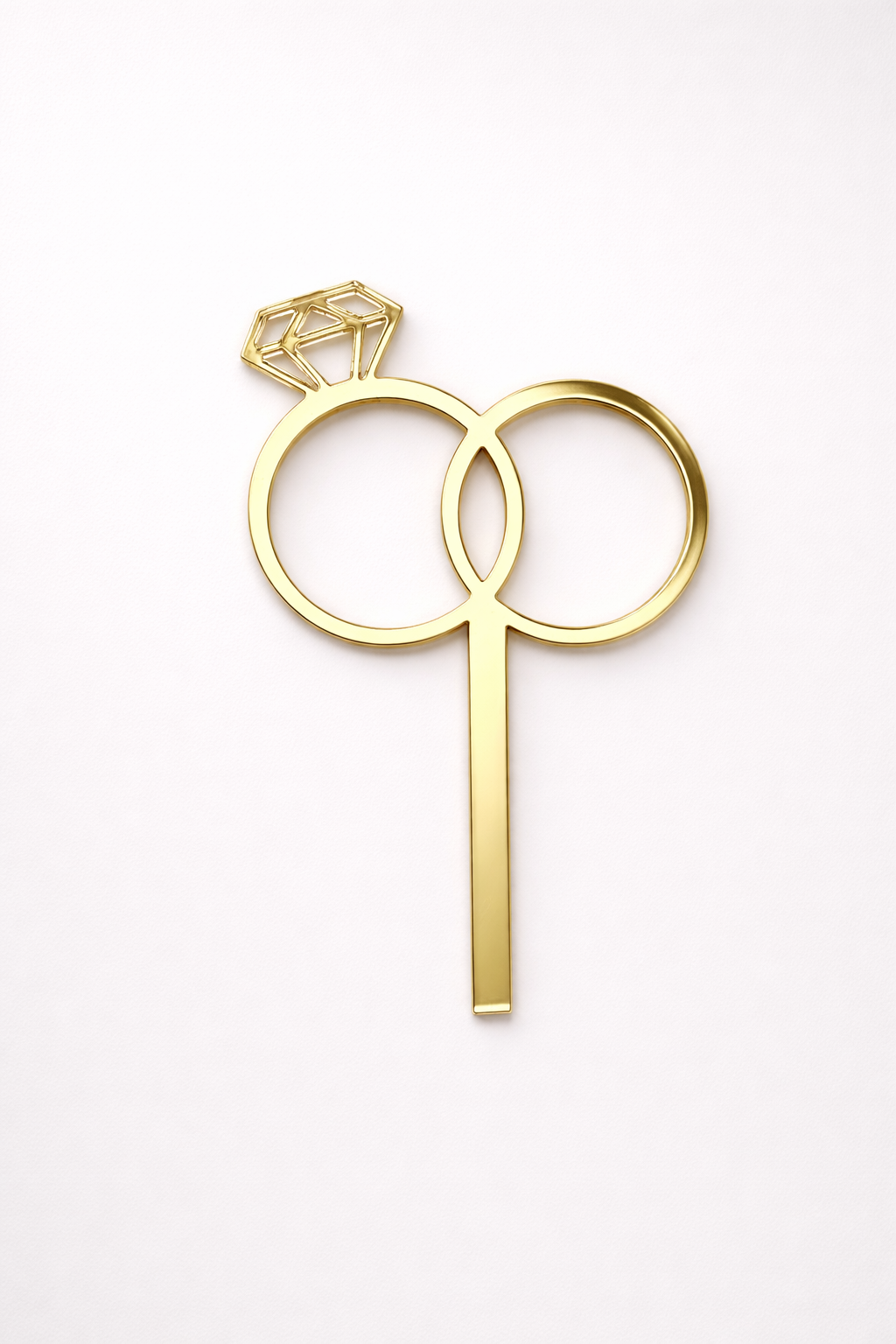 Face ou Cake Topper Bagues