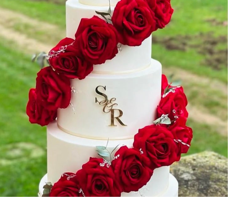 Face ou Cake Topper - INITIALES MARIAGE