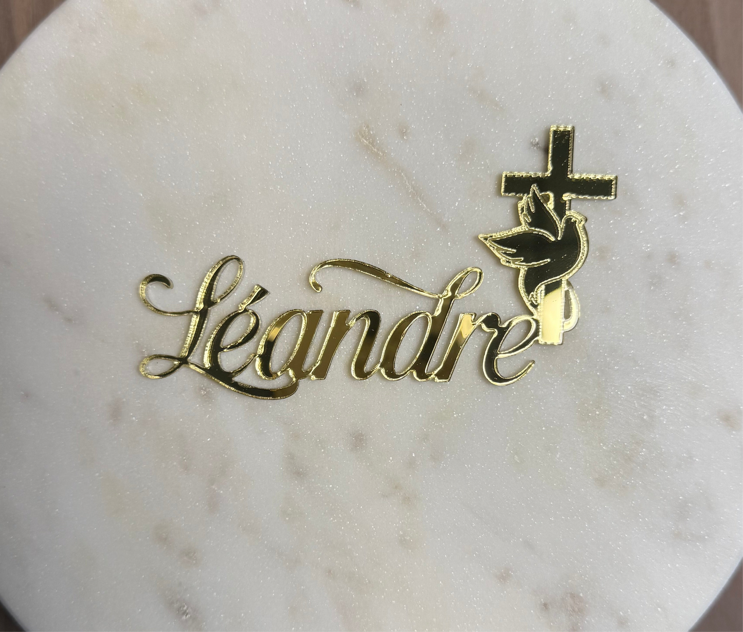 Face ou Cake Topper - Baptême