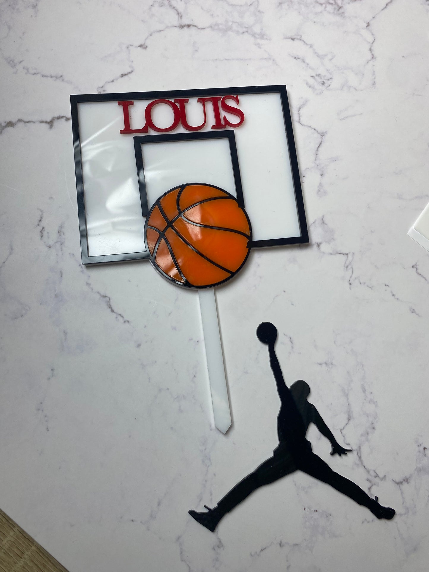 Lot Panier Basket et basketteur