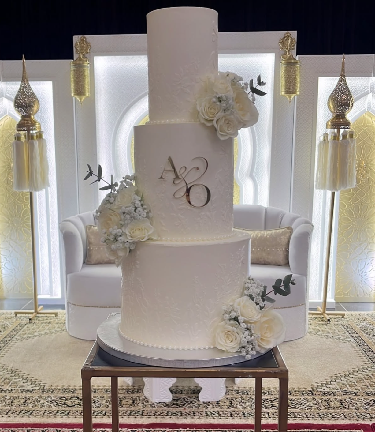 Face ou Cake Topper - INITIALES MARIAGE