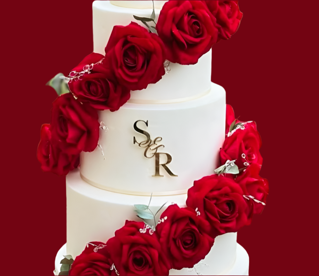 Face ou Cake Topper - INITIALES MARIAGE