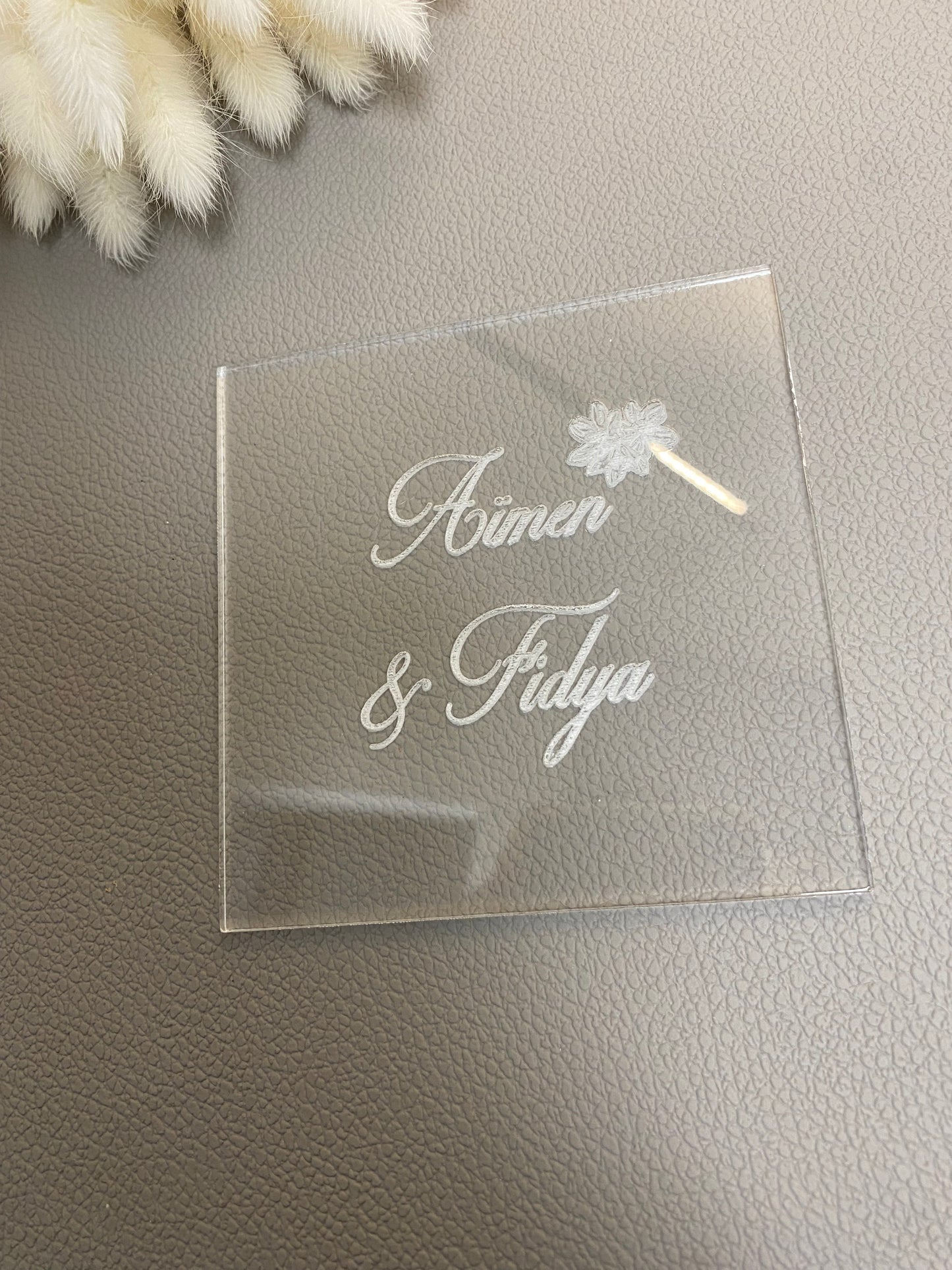 Tampon personnalisé transparent – Acrylique