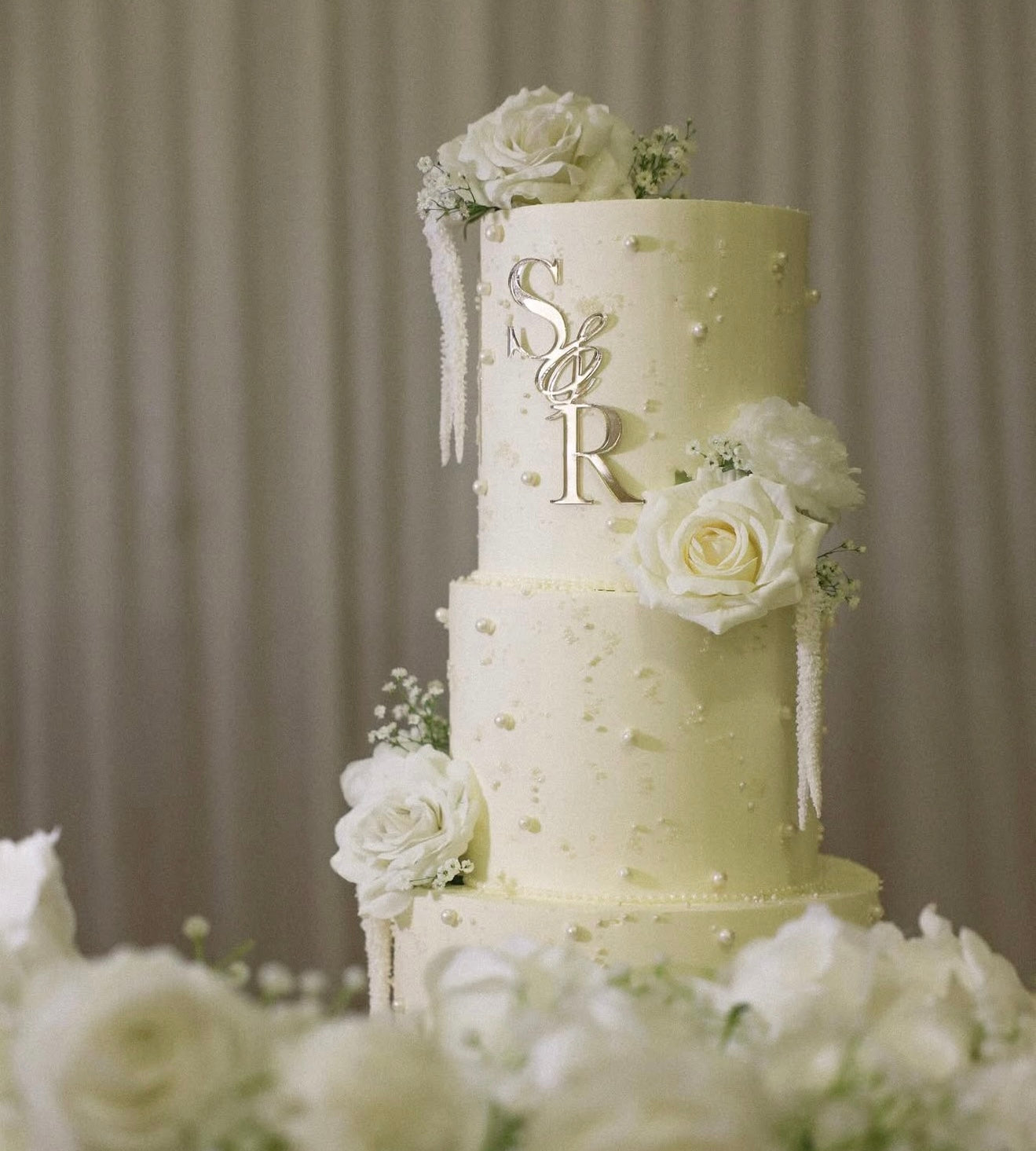 Face ou Cake Topper - INITIALES MARIAGE