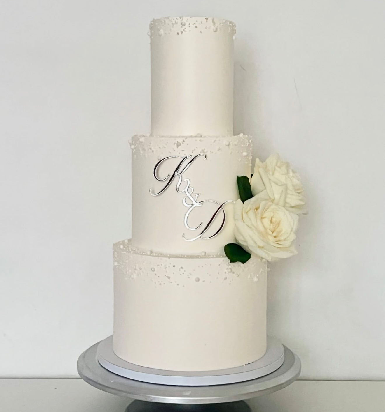 Face ou Cake Topper - INITIALES MARIAGE