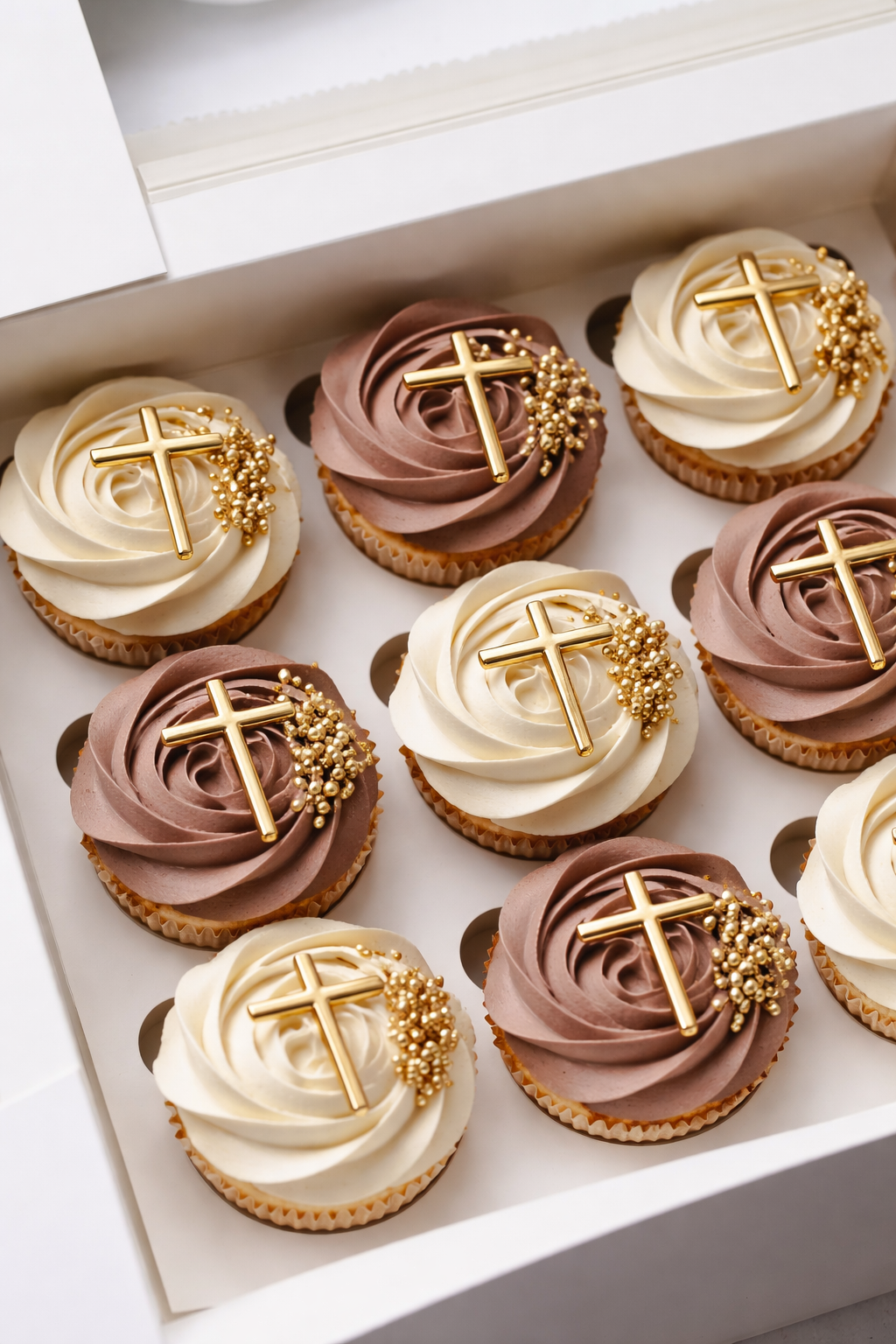 Topper Croix Cupcakes lot de 10