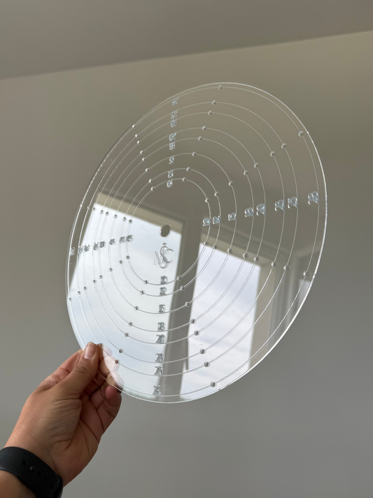 Règle de centrage en Plexiglas – Précision & Élégance pour vos Layer Cakes