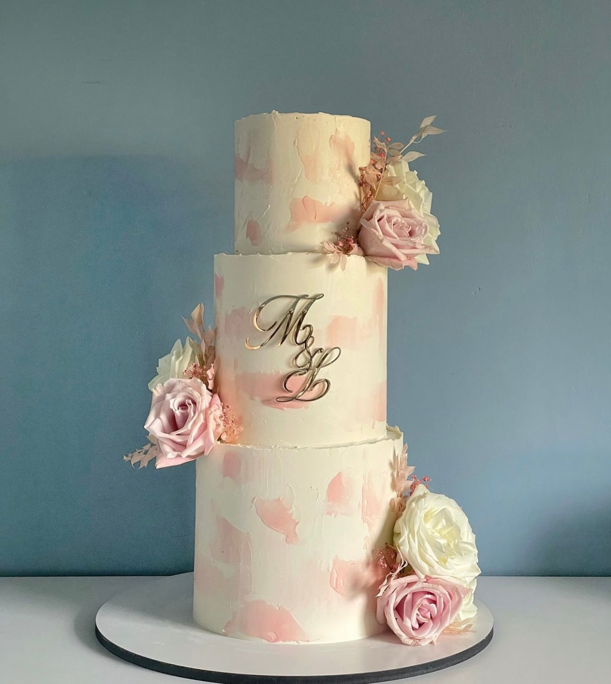 Face ou Cake Topper - INITIALES MARIAGE