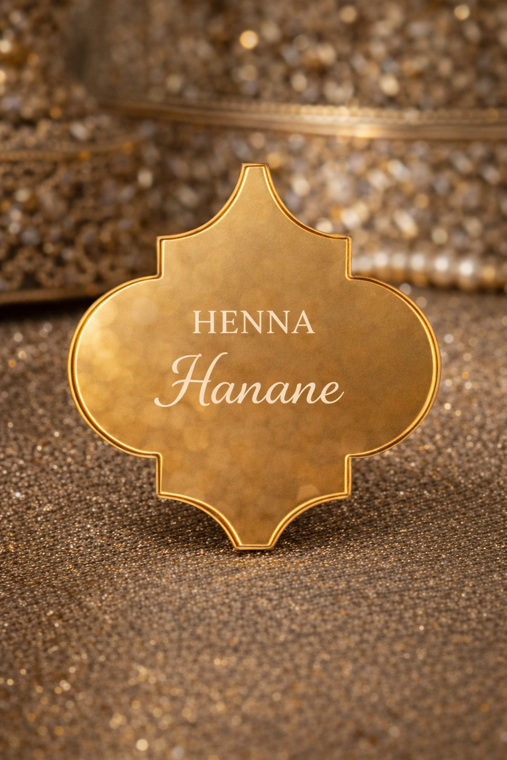 Lot 10 Étiquettes personnalisées - Forme arabesque