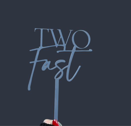 Two Fast Cake Topper