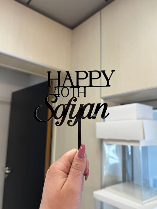 Topper Prénom + Âge HAPPY