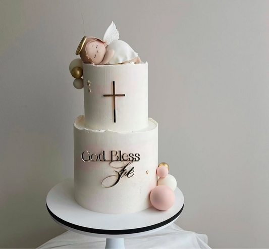 Face ou Cake Topper - Baptême