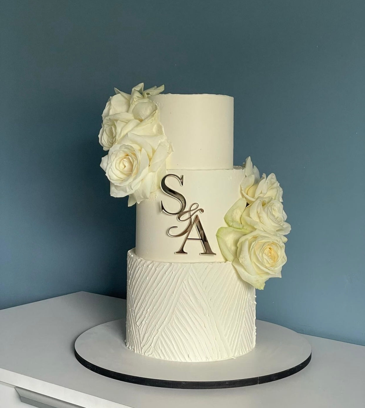 Face ou Cake Topper - INITIALES MARIAGE