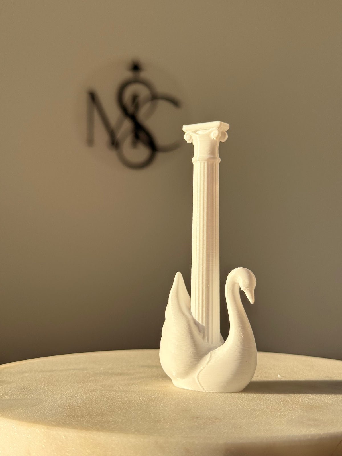 Lot de 4 Colonnes Cygne – Décoration de gâteau