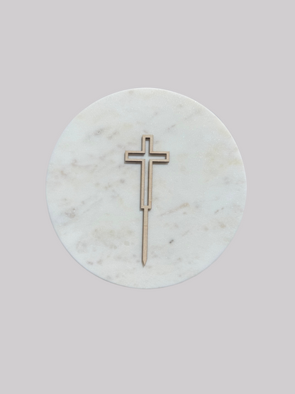Topper Croix Bois