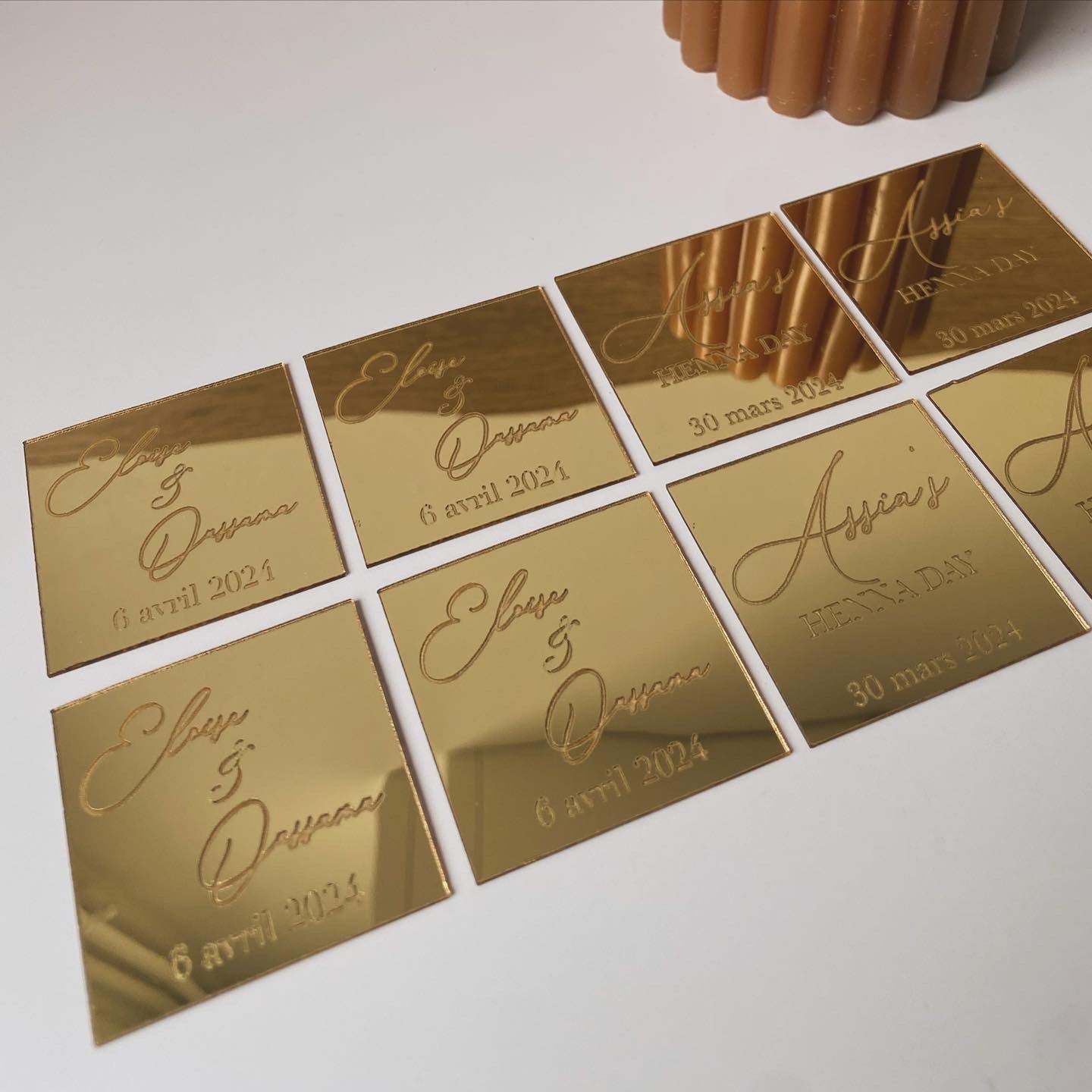 Étiquettes chocolats lot de 10