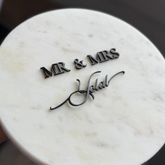 Face Topper - MR & MRS - Personnalisé