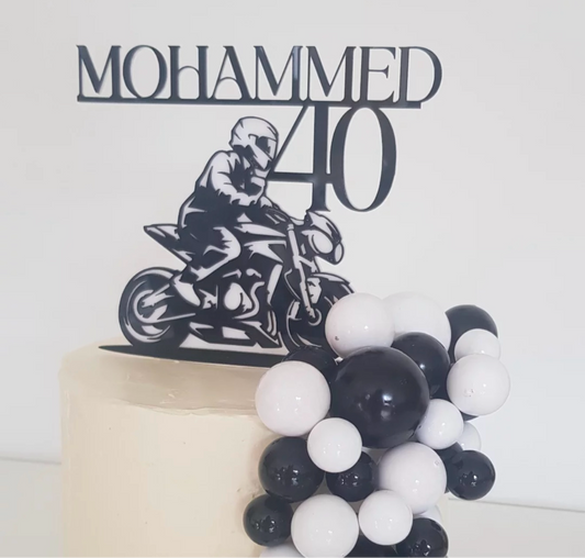 Cake Topper Moto