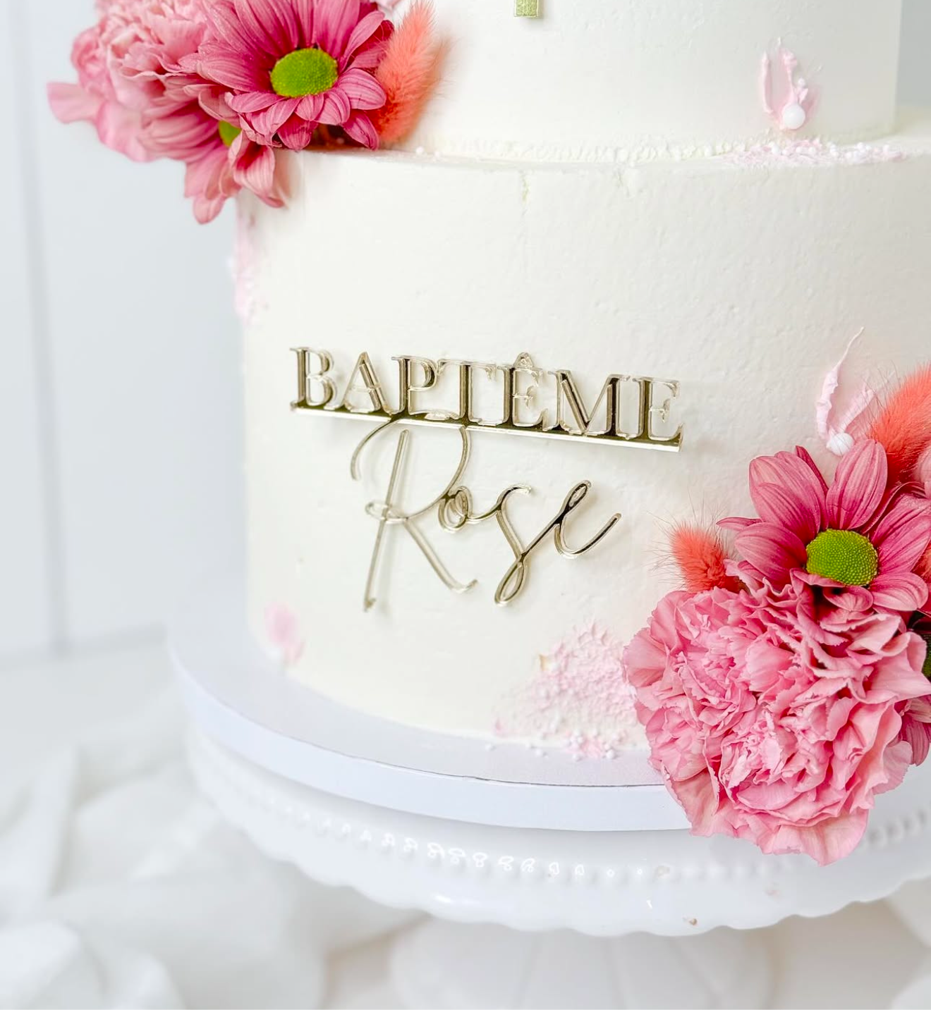 Face ou Cake Topper - Baptême