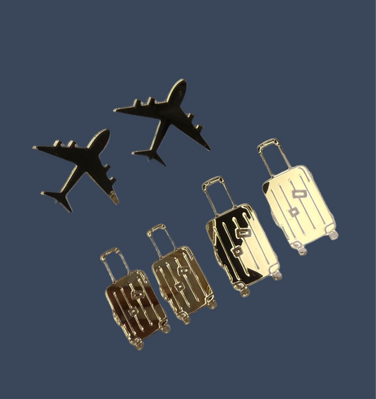 Lot 10 minis Topper Thème Voyage