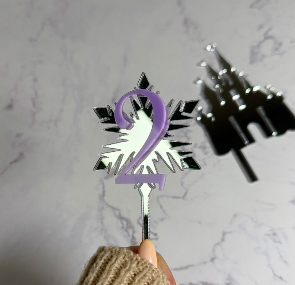 Cake Topper Flocon