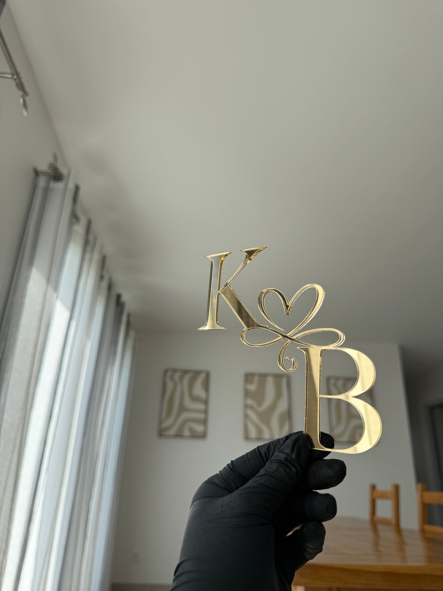Face ou Cake Topper - INITIALES MARIAGE ♥️