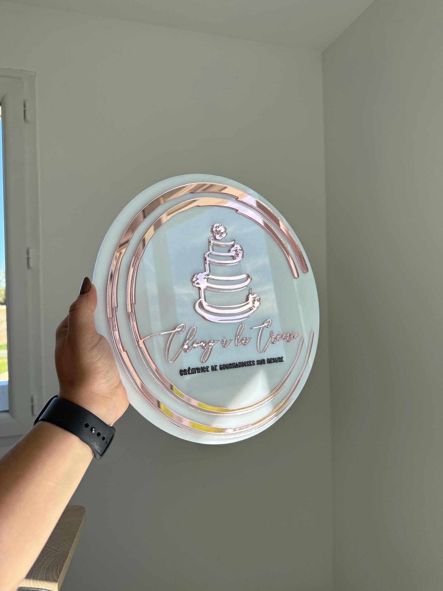 Logo sur mesure à partir de votre image – Format rond 29 cm