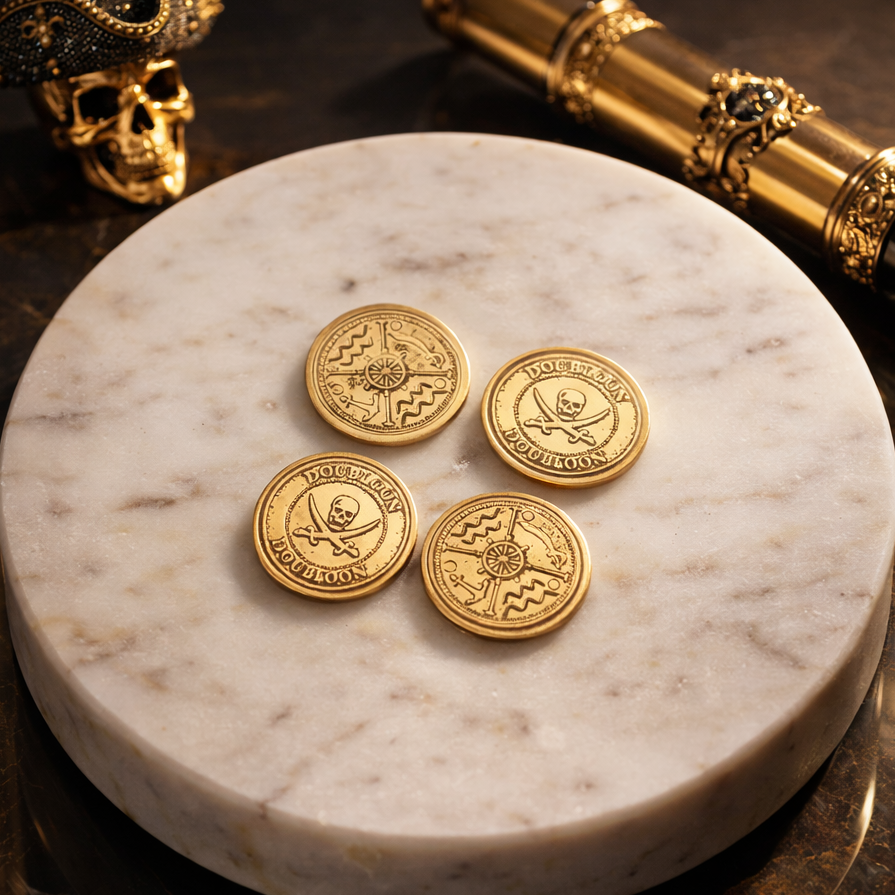 4 Pièces or - Pirate