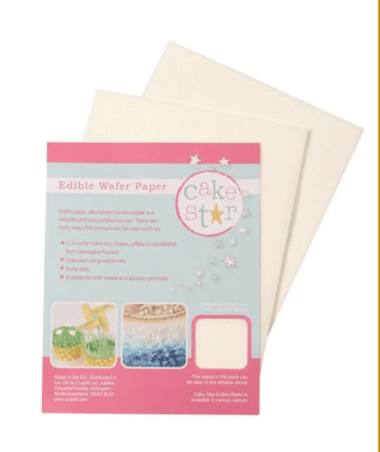 12 Wafer Paper - Feuilles d’Azyme Blanches