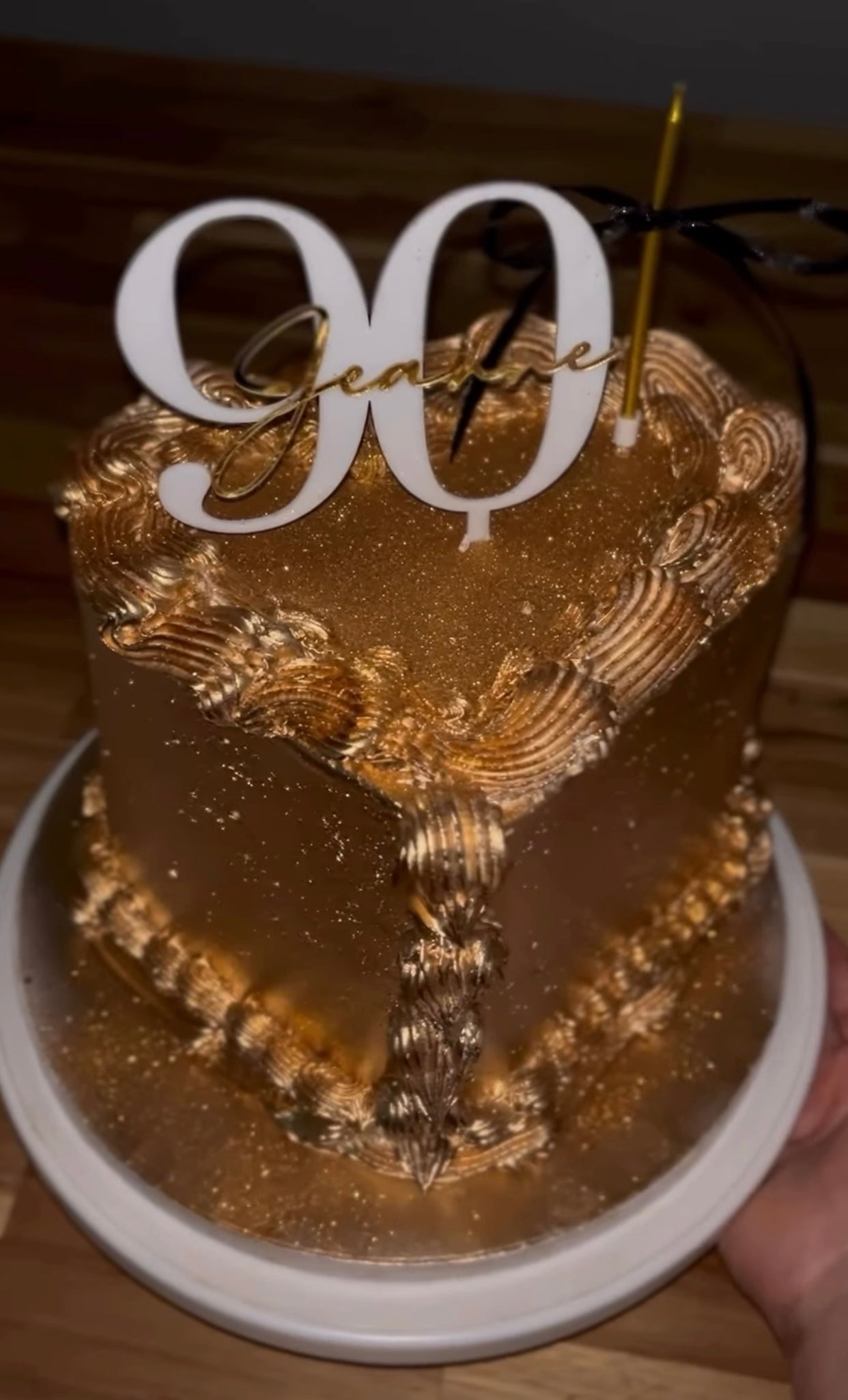 Topper Cake Âge & Prénom