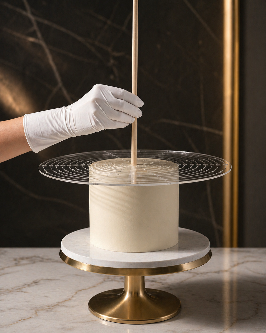 Règle de centrage en Plexiglas – Précision & Élégance pour vos Layer Cakes