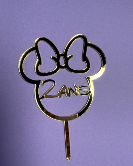 Face ou Cake Topper Souris