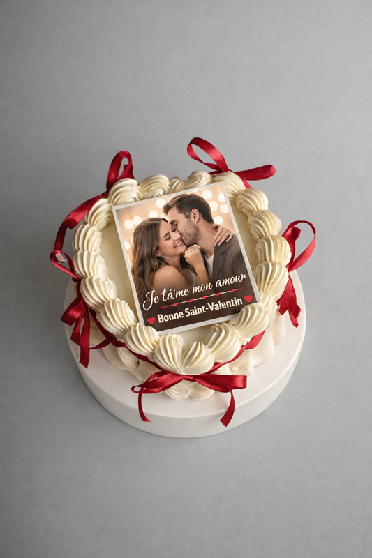 Impression alimentaire • Polaroïd • St Valentin