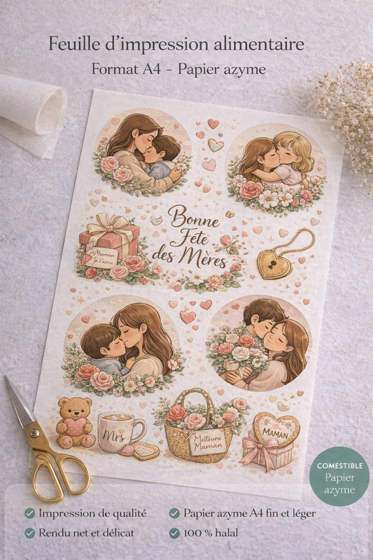 Feuille alimentaire Azyme (A4) - Ajouter votre pièce jointe