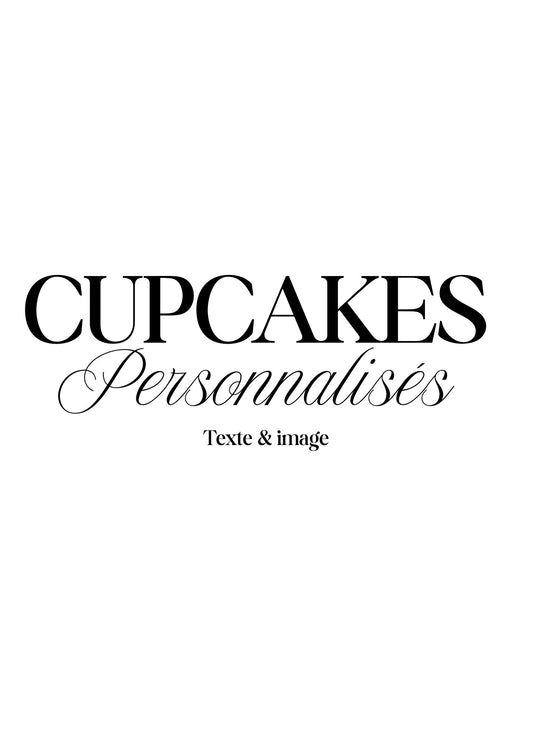 10 Toppers - CUPCAKES - À personnaliser.
