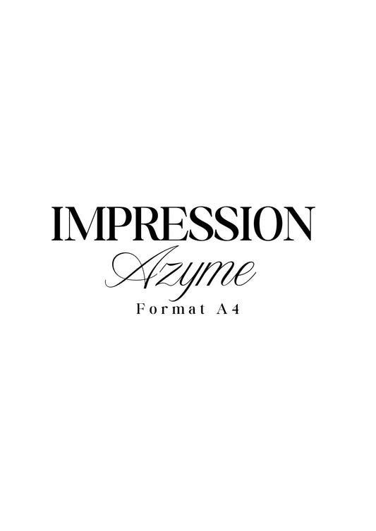 Feuille alimentaire personnalisée – Azyme (A4)