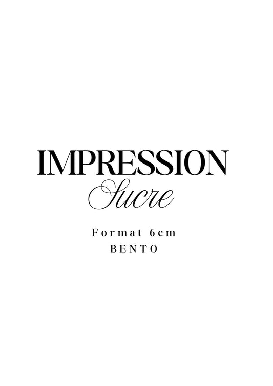 Impression UNE IMAGE 7cm BENTO – Sucre