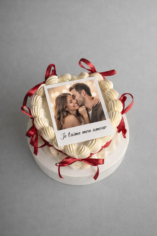 Impression alimentaire • Polaroïd • St Valentin