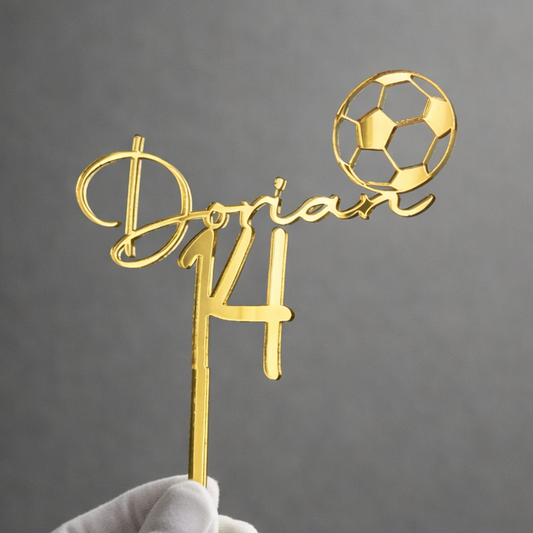 Topper Foot Prénom & Âge