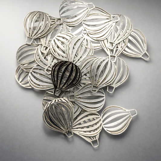 Lot 10 minis montgolfières