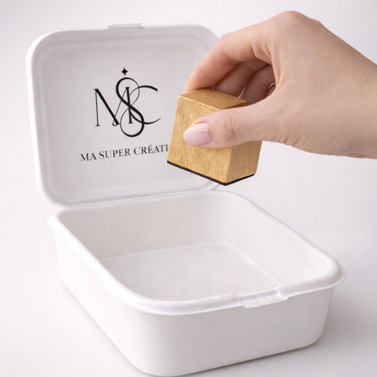 Tampon Carré Personnalisé - Logo - Carré 4x4cm