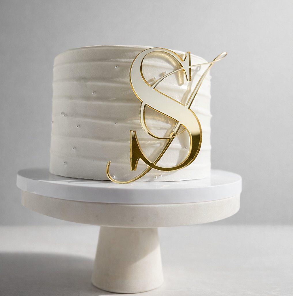 Gesichts- oder Tortenfigur – HOCHZEITSINITIALEN